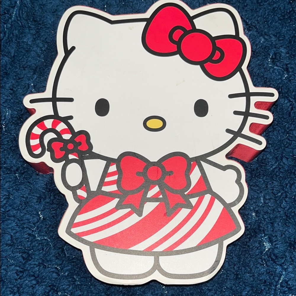Hello Kitty Candy Cane wall sign